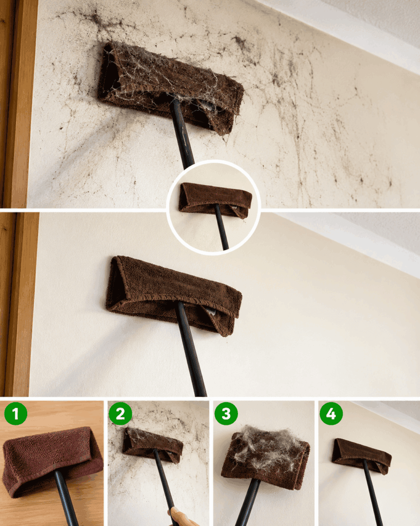 Wände reinigen ohne neu zu streichen: Mit diesem einfachen Trick verschwinden Staub, Flecken und graue Spuren
