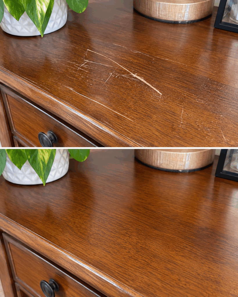 Kratzer auf Holzmöbeln? Dieser einfache Trick kann kleine Spuren kaschieren