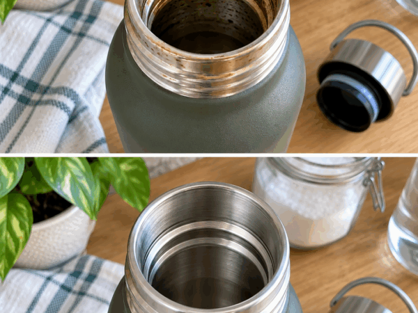 Thermosflasche innen braun und fleckig? So werden Kaffee- und Teebeläge wieder sauber