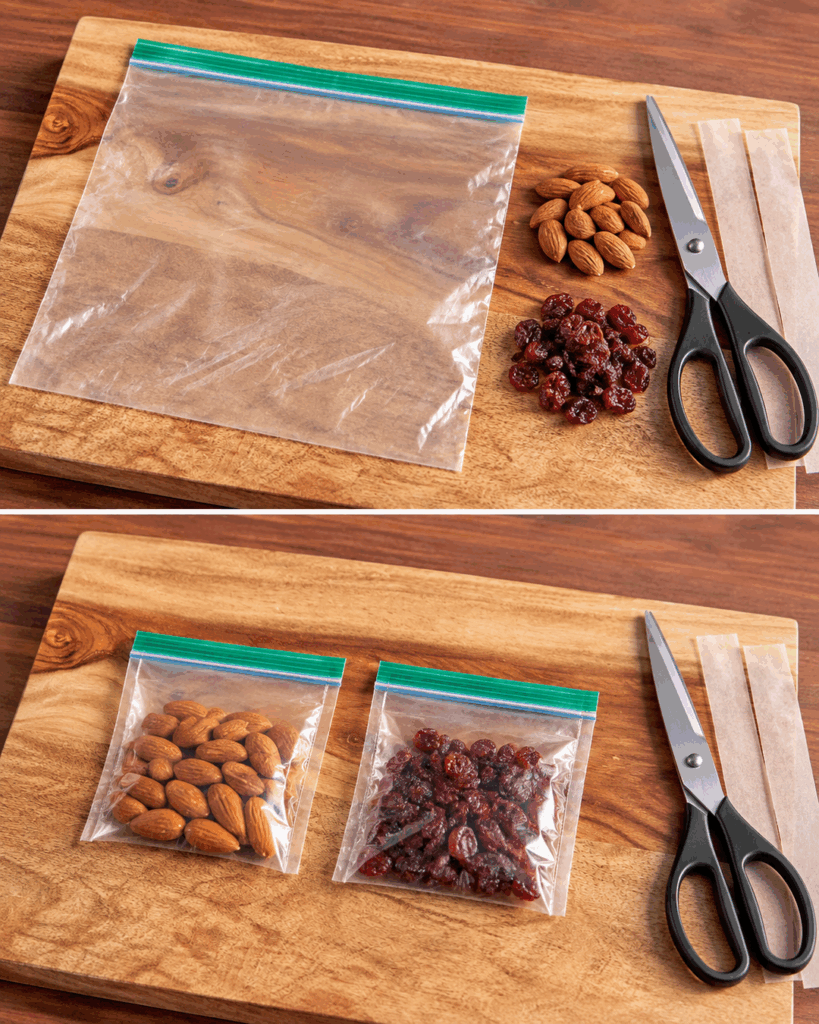 Zu großer Zip-Beutel für kleine Portionen? So bewahrst du Snacks platzsparend und sicher auf