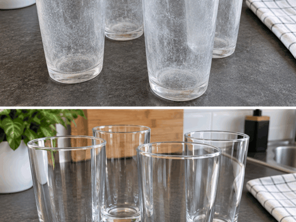 Diese milchigen Gläser sehen aus wie neu: So verschwindet der weiße Schleier ganz einfach