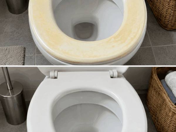 Vergilbter Toilettensitz? Mit dieser einfachen Haushaltsmethode kann er wieder deutlich sauberer aussehen