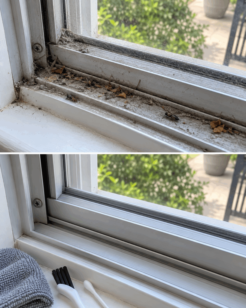 Fensterführungen voller Staub und Insekten? So werden selbst enge Schienen wieder gründlich sauber
