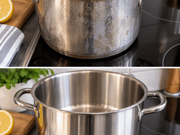 Mit diesem einfachen Trick bekommt mattes Edelstahl seinen Glanz zurück