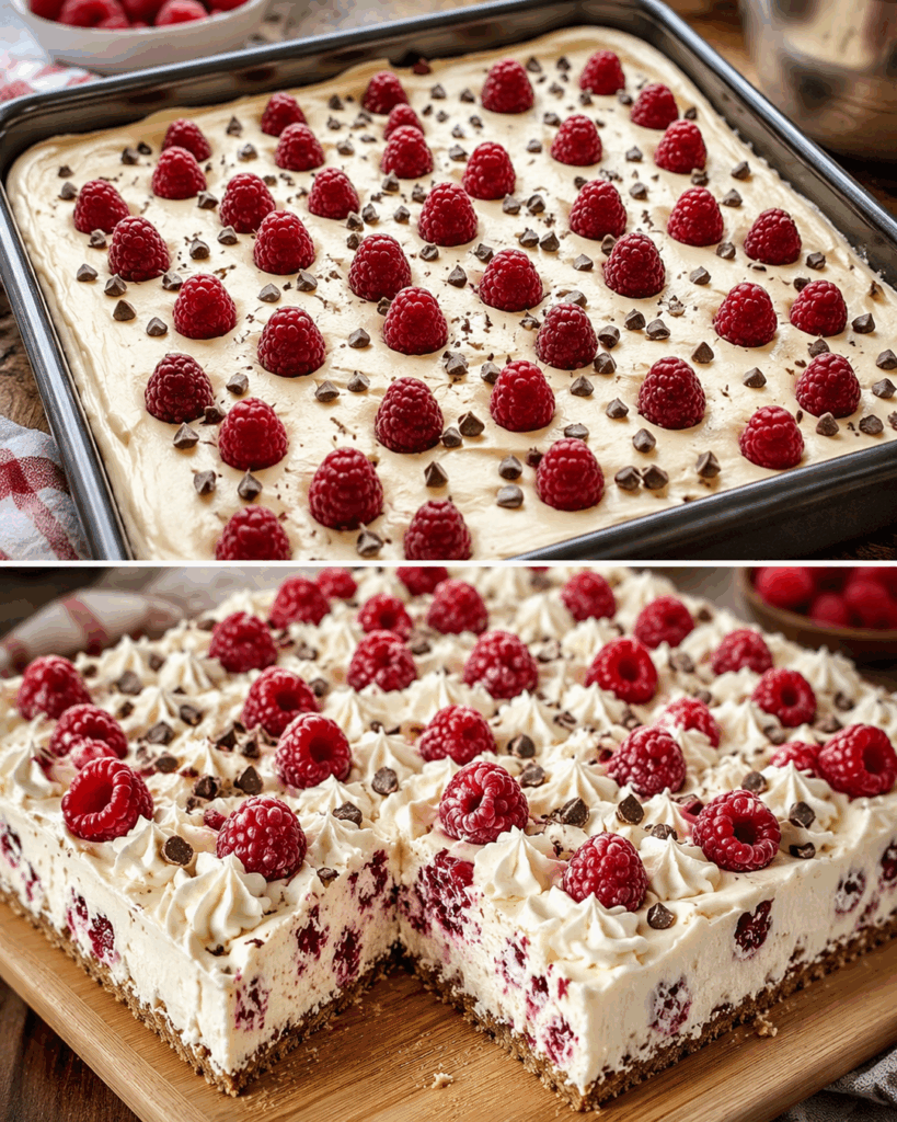 Diese Himbeer-Creme-Schnitten sind der Star auf jeder Kaffeetafel – cremig, fruchtig und herrlich einfach!