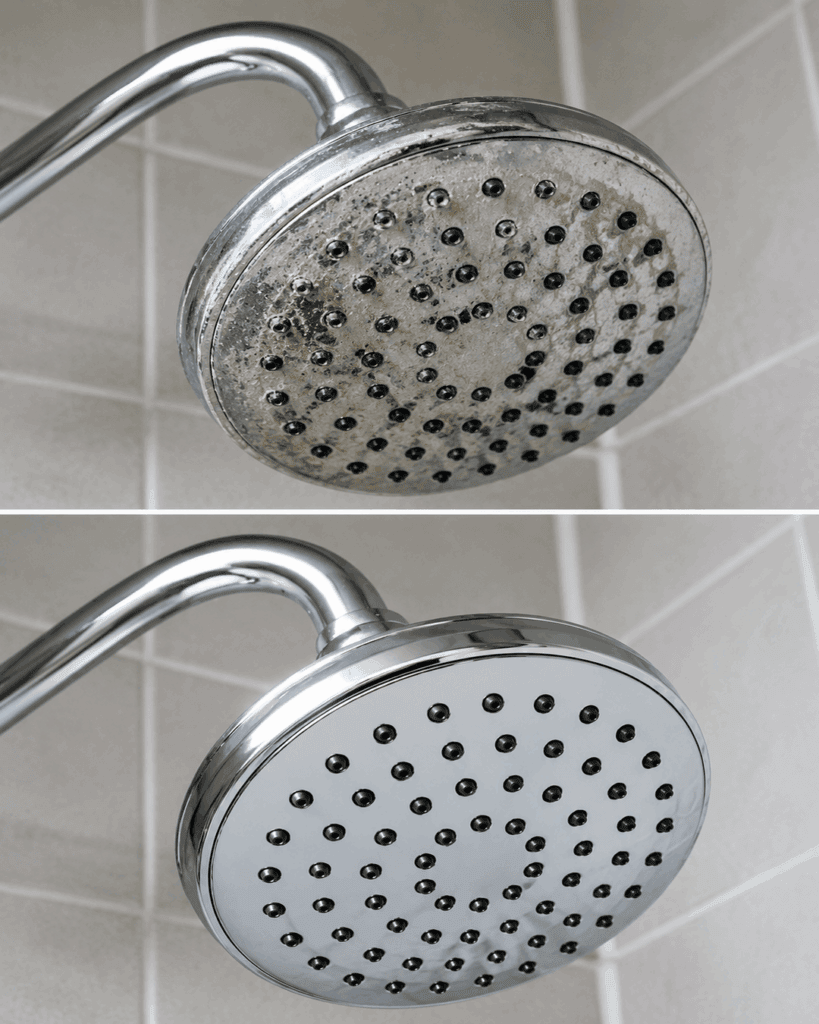 Verkalkten Duschkopf reinigen: So werden die Düsen wieder frei und der Wasserstrahl gleichmäßig