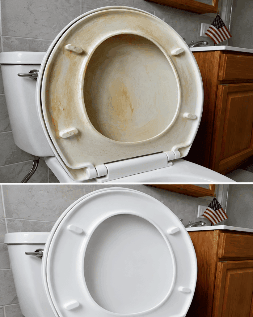 Vergilbten Toilettensitz wieder sauber bekommen: So entfernen Sie Ablagerungen schonend und gründlich