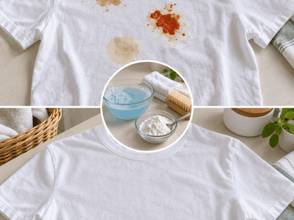 Kaffee, Tomatensoße oder Fett auf dem T-Shirt? So verschwinden typische Flecken, ohne den Stoff zu ruinieren