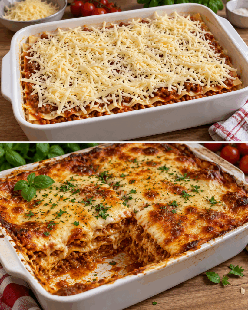 Diese Lasagne macht alle glücklich: herrlich saftig, cremig und mit goldbrauner Käsekruste