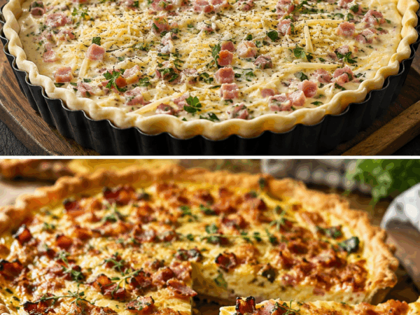 Diese Schinken-Käse-Quiche ist so cremig und knusprig – ein einfaches Ofenrezept, das alle lieben werden!