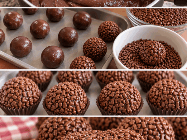 Cremige Schoko-Brigadeiros mit Knusperstreuseln – nur 4 Zutaten, unwiderstehlich zart