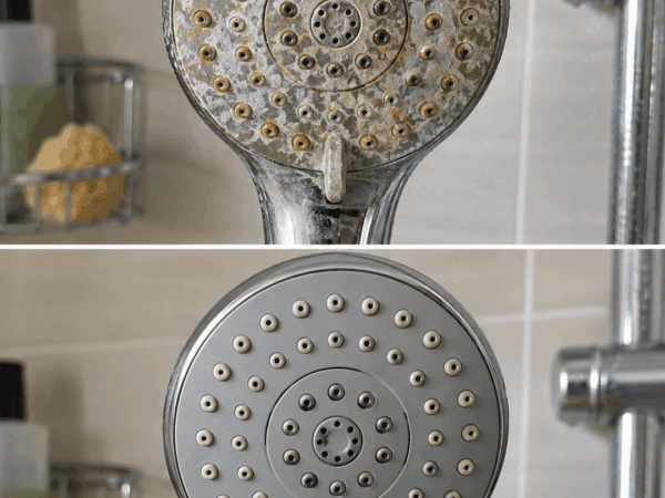 Duschkopf voller Kalk? So werden verstopfte Düsen wieder sauber und der Wasserstrahl gleichmäßiger