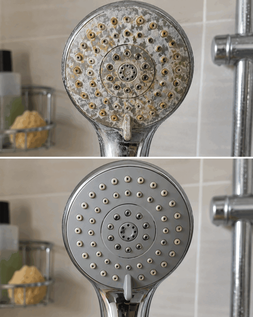 Duschkopf voller Kalk? So werden verstopfte Düsen wieder sauber und der Wasserstrahl gleichmäßiger