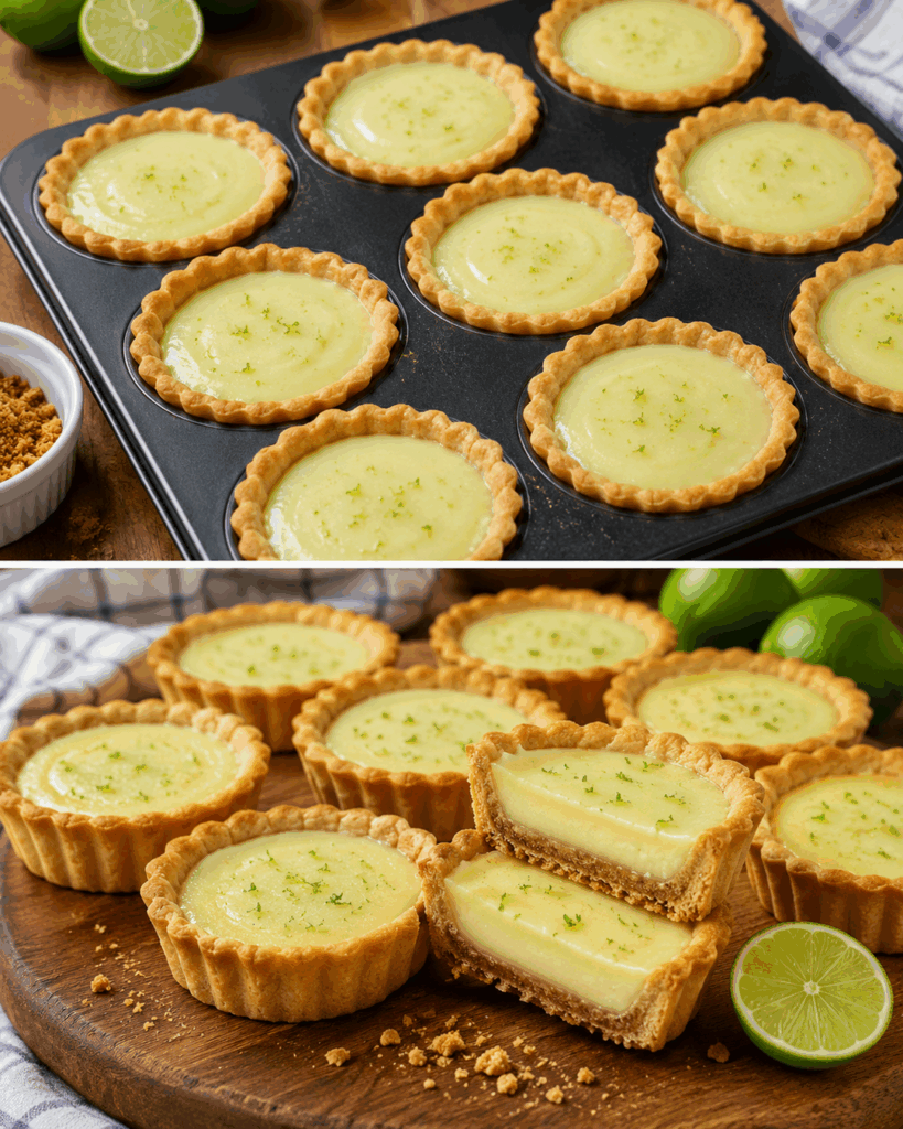Knusprige Limetten-Spekulatius-Törtchen mit cremiger Füllung – ein unwiderstehliches Dessert
