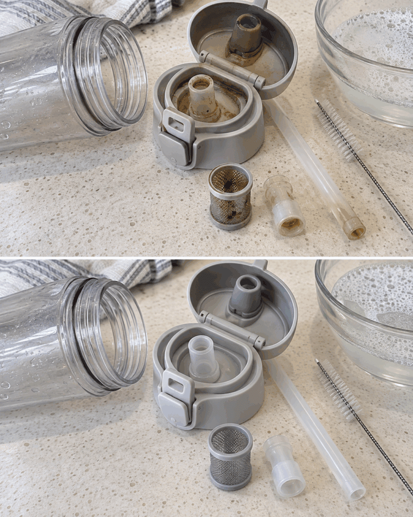 Versteckter Schmutz in Trinkflaschen: So werden Filter und Strohhalme wieder hygienisch sauber