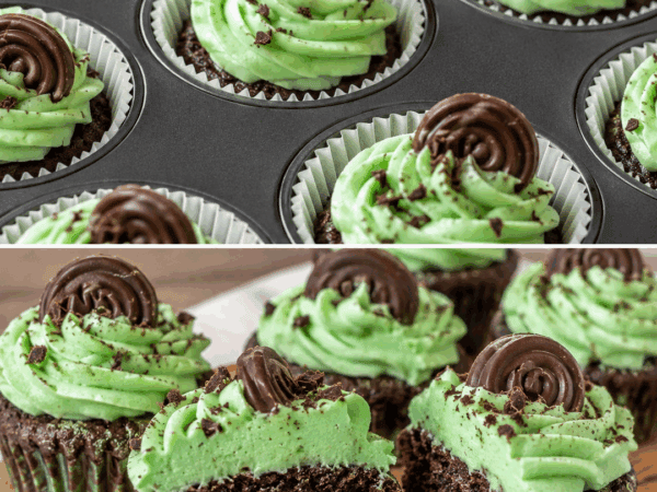 Diese Schoko-Minz-Cupcakes sind unwiderstehlich: saftig, cremig und herrlich frisch!
