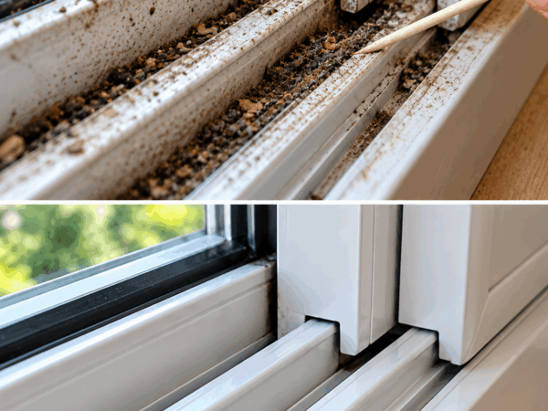 Fensterschienen voller Schmutz? Mit diesem einfachen Trick werden selbst enge Rillen wieder sauber