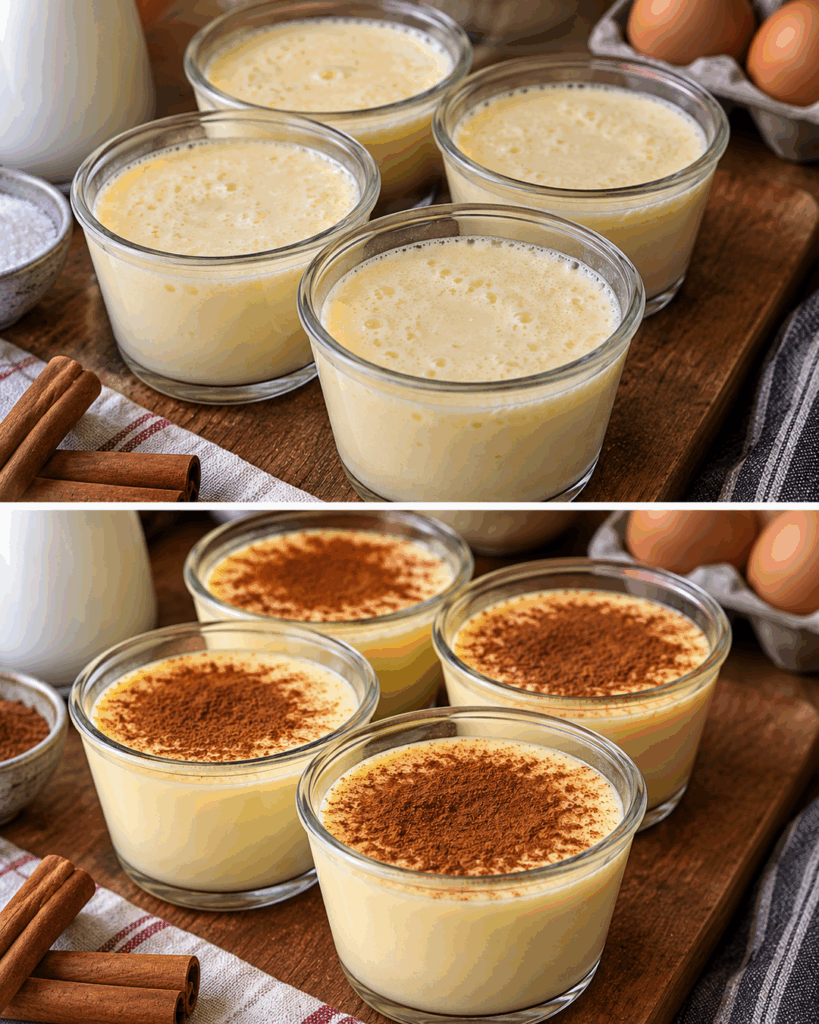 Cremige Vanille-Natillas mit Zimt – ein einfaches Dessert, das auf der Zunge zergeht