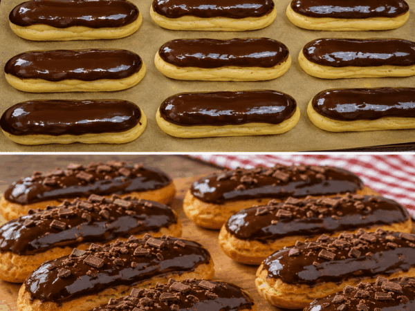 Mini-Schoko-Eclairs mit cremiger Schokoladenfüllung – wie aus der Patisserie