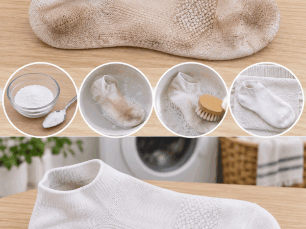 Vergraute weiße Socken? Mit diesem einfachen Einweich-Trick werden die Sohlen wieder sauber