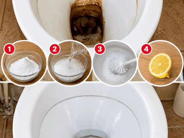 Toilettenschüssel stark verkalkt und braun? So lösen Sie hartnäckige Ablagerungen schonend
