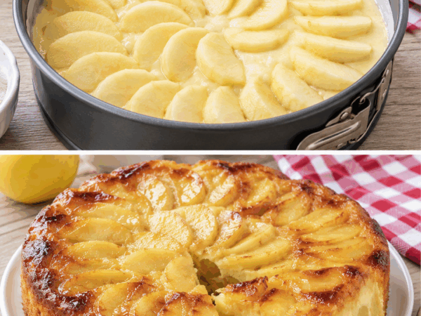 Dieser Apfel-Joghurt-Kuchen ist unglaublich saftig – nur 6 Zutaten und schon kann er in den Ofen!