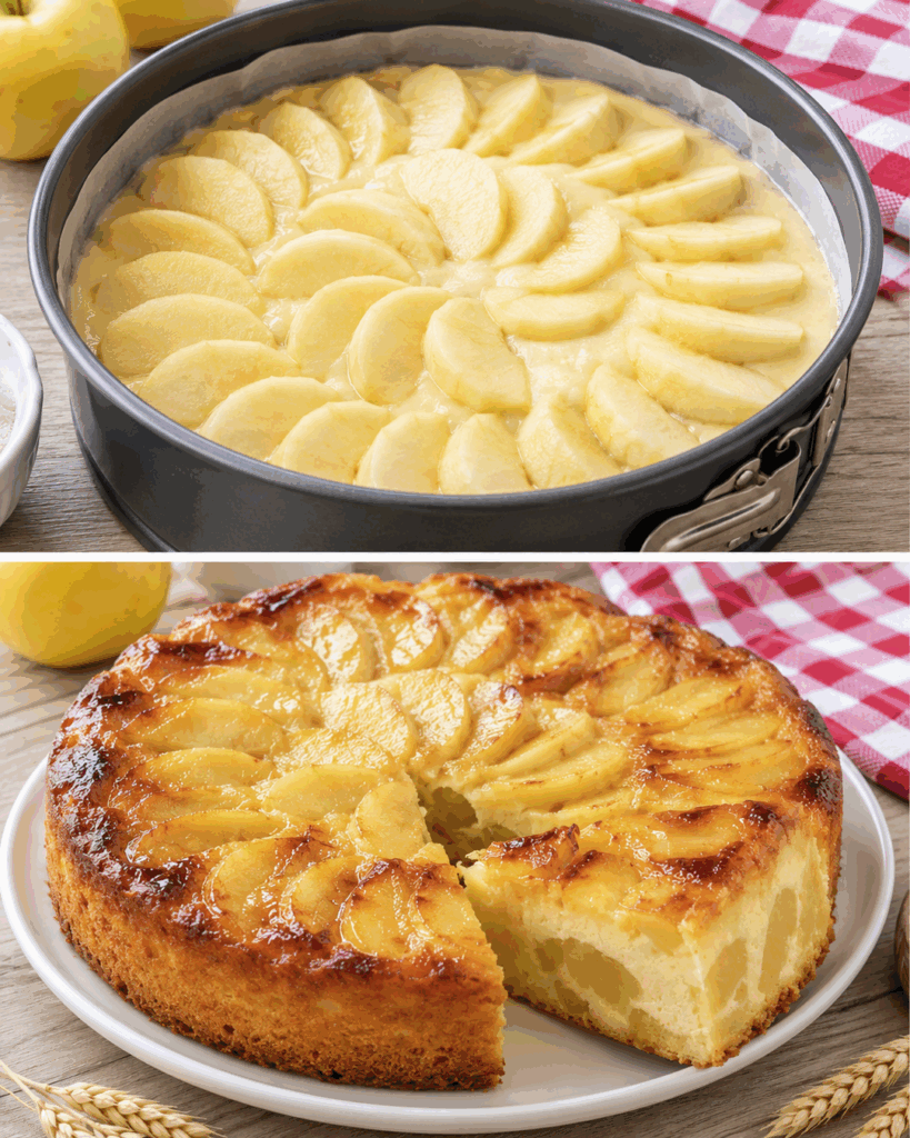 Dieser Apfel-Joghurt-Kuchen ist unglaublich saftig – nur 6 Zutaten und schon kann er in den Ofen!