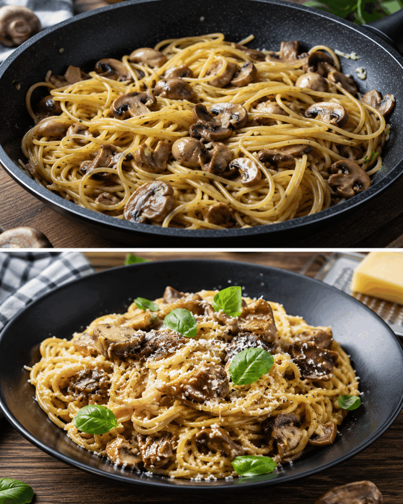 Diese cremigen Pilz-Spaghetti sind in 30 Minuten fertig – so einfach und unglaublich lecker!