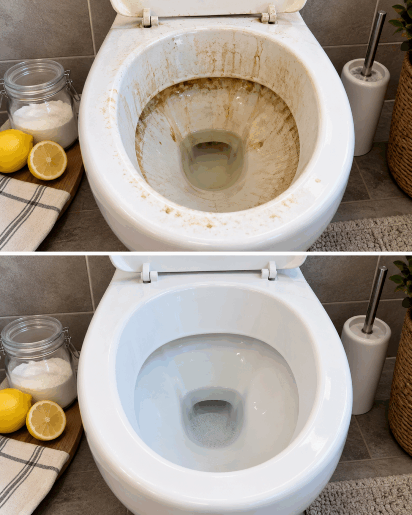 Toilette voller Kalk und Urinstein? So wird sie mit weißem Pulver wieder sauber – ohne stundenlanges Schrubben