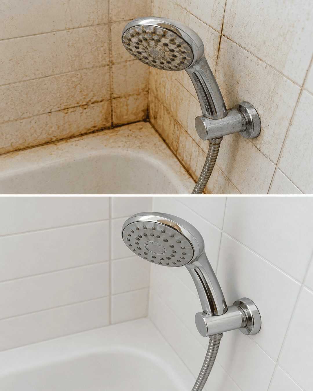 Dusche gründlich reinigen: So werden Kalk, Seifenreste und verschmutzte Fugen wieder sauber