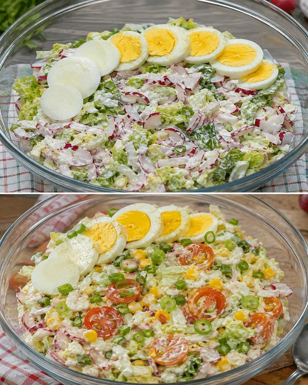 Cremiger Eier-Radieschen-Salat mit Chinakohl – Frisch, knackig und schnell gemacht