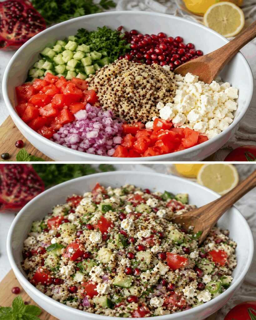 Quinoa Salat mit Feta