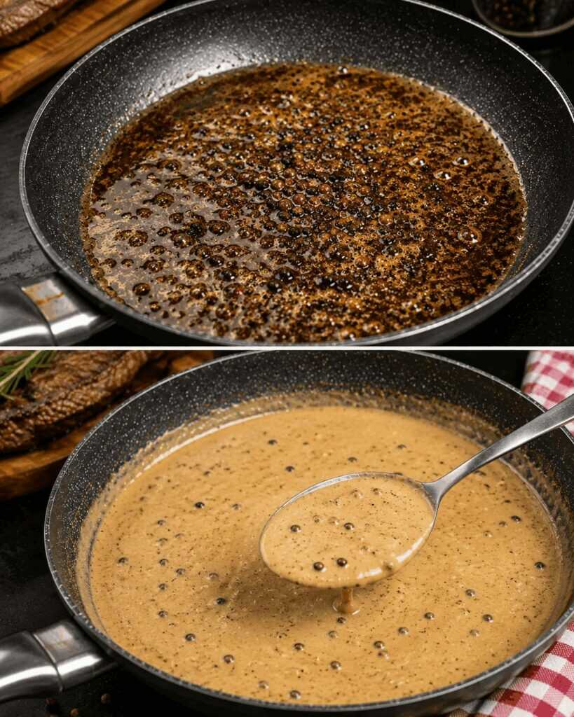 Cremige Pfeffersauce wie im Restaurant – In nur 20 Minuten die perfekte Begleitung für jedes Steak