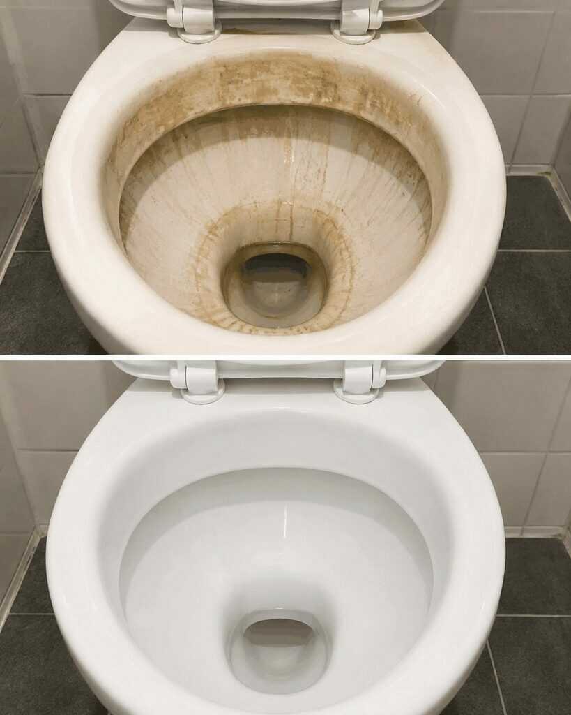 Toilette strahlend sauber: 4 natürliche Methoden gegen Kalk und gelbe Ablagerungen