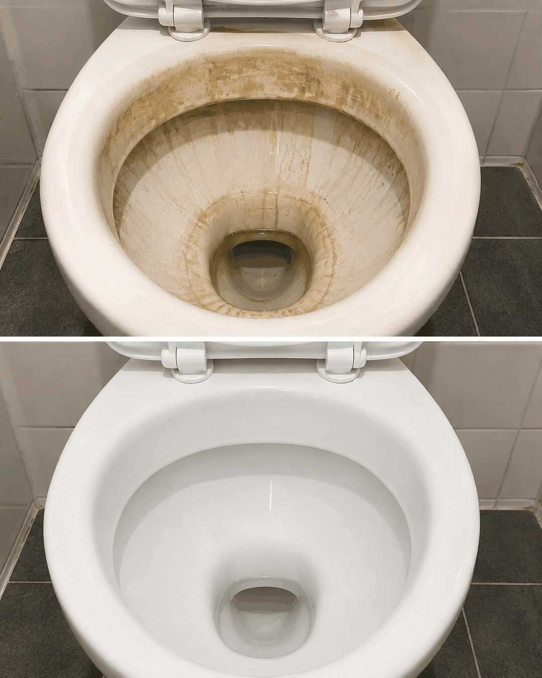 Toilette strahlend sauber: 4 natürliche Methoden gegen Kalk und gelbe Ablagerungen
