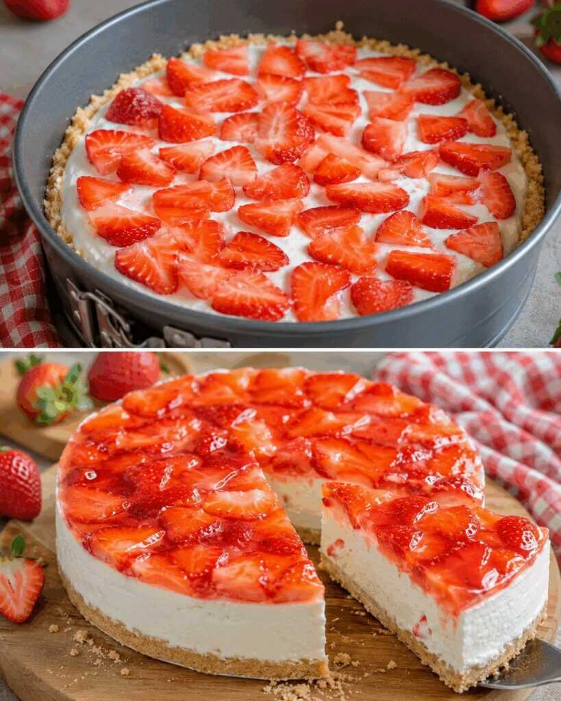 Erdbeer-Quark-Dessert