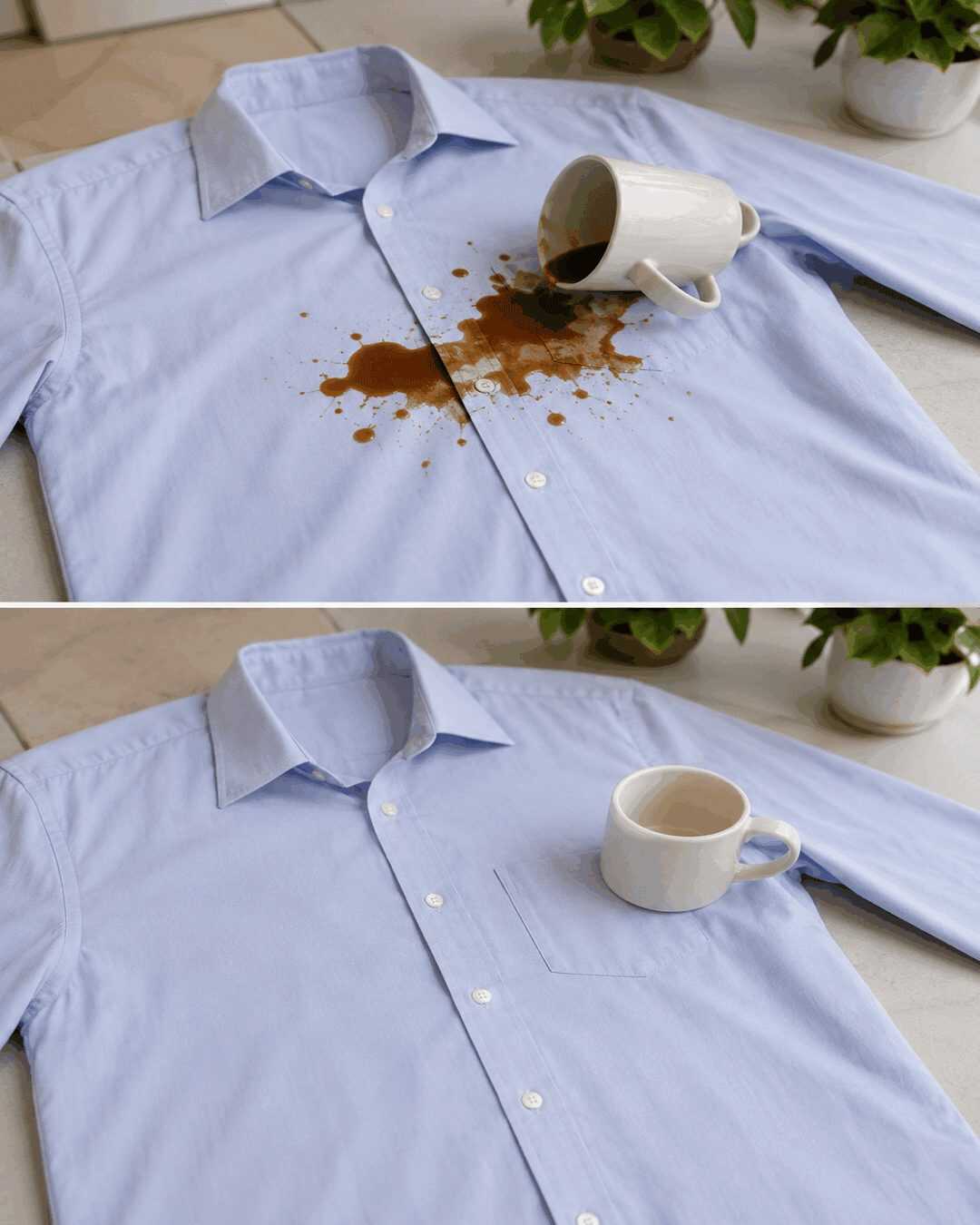 Kaffeeflecken aus Hemden entfernen: So gelingt es schnell und schonend