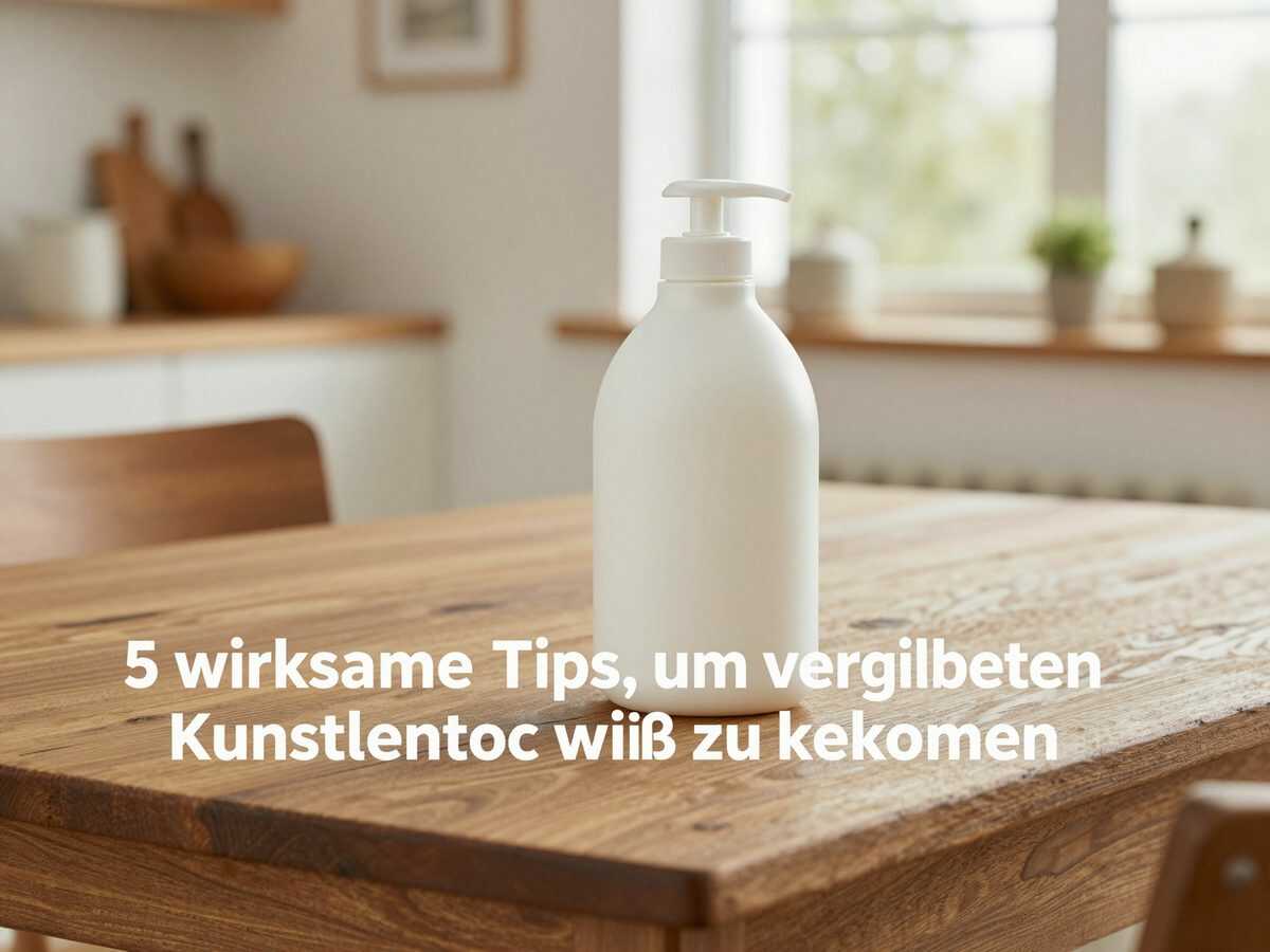 5 wirksame Tipps, um vergilbten Kunststoff wieder weiß zu bekommen
