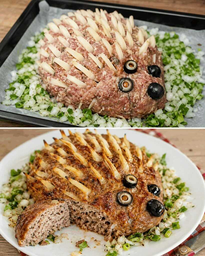 Igel-Hackbraten aus dem Ofen – Der originelle Familienklassiker mit Käse-Stacheln