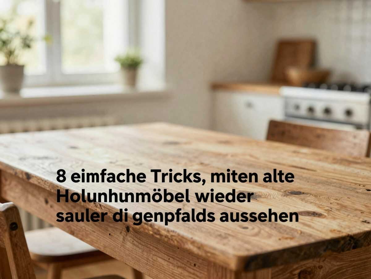 8 einfache Tricks, mit denen alte Holzmöbel wieder sauber und gepflegt aussehen