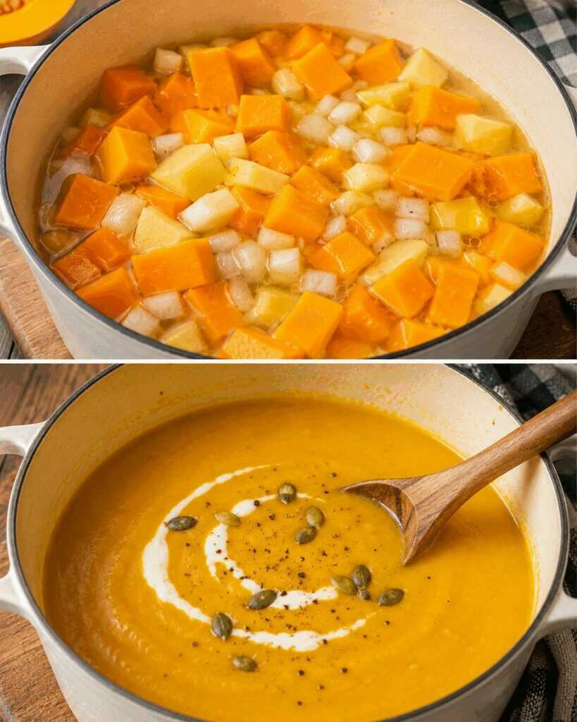 Cremige Kürbissuppe