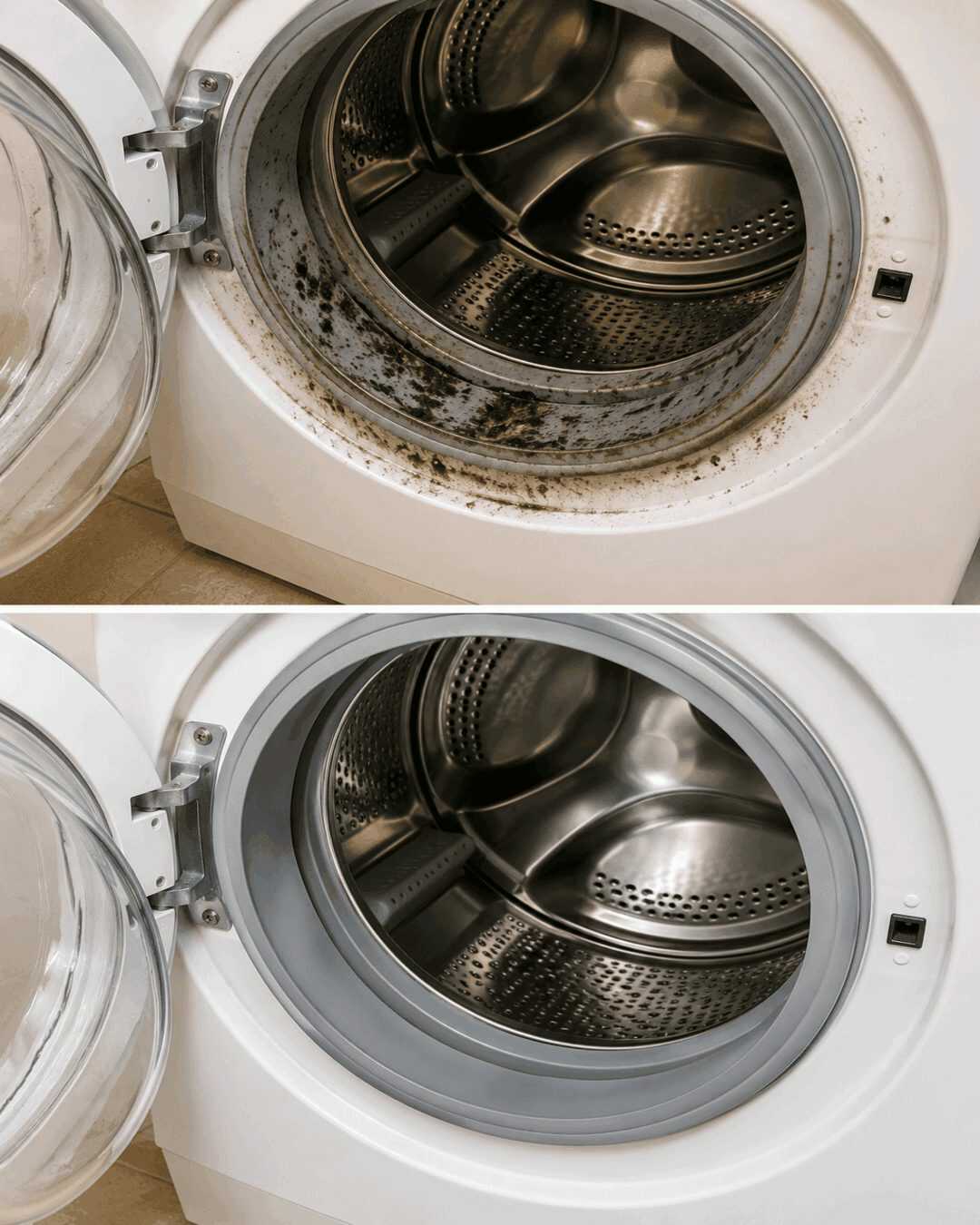 Waschmaschine voller Schimmel und Schmutz? So wird Türdichtung und Trommel wieder hygienisch sauber