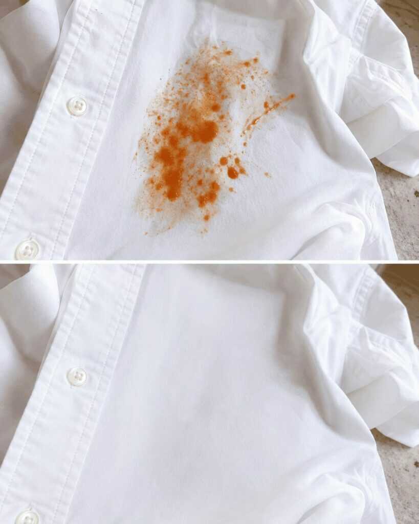 Tomatensoßenflecken entfernen: So wird Kleidung wieder saube