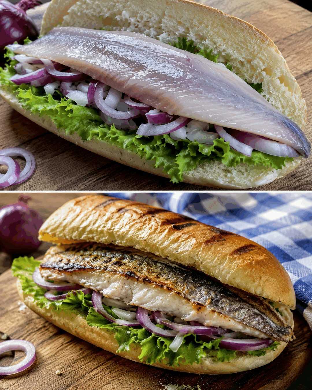 Matjesbrötchen mit roten Zwiebeln – Norddeutscher Klassiker ganz einfach selbst gemacht
