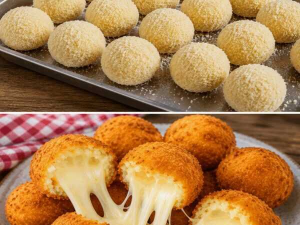 Knusprig frittierte Mozzarella-Kugeln