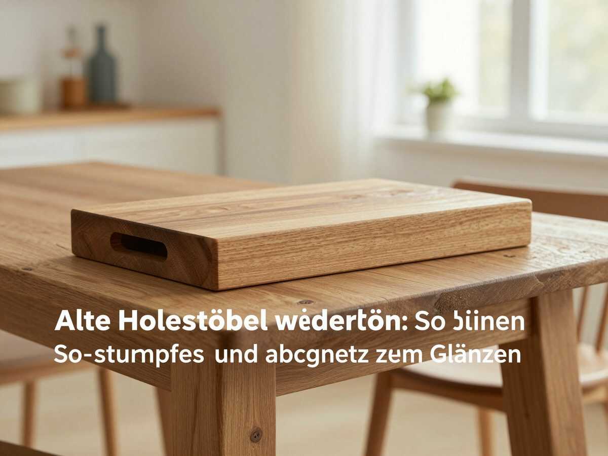 Alte Holzmöbel wieder schön: So bringen Sie stumpfes und abgenutztes Holz sicher zum Glänzen