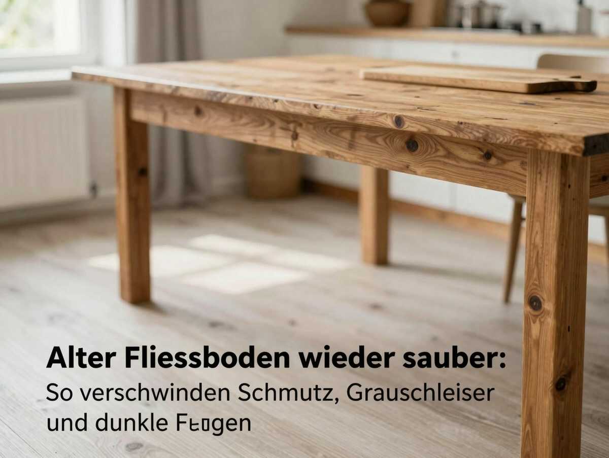 Alter Fliesenboden wieder sauber: So verschwinden Schmutz, Grauschleier und dunkle Fugen