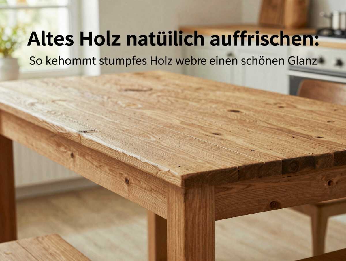 Altes Holz natürlich auffrischen: So bekommt stumpfes Holz wieder einen schönen Glanz