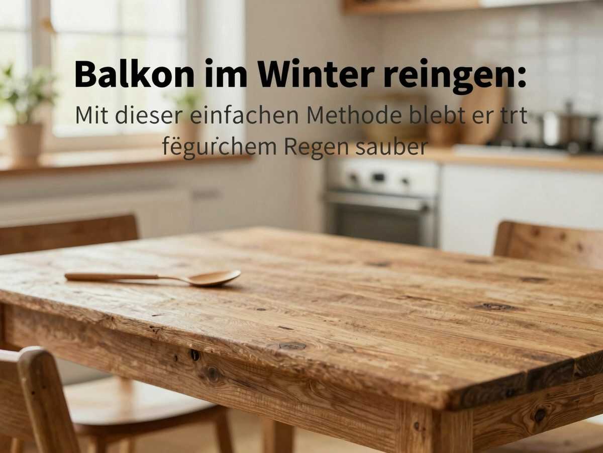 Balkon im Winter reinigen: Mit dieser einfachen Methode bleibt er trotz häufigem Regen sauber