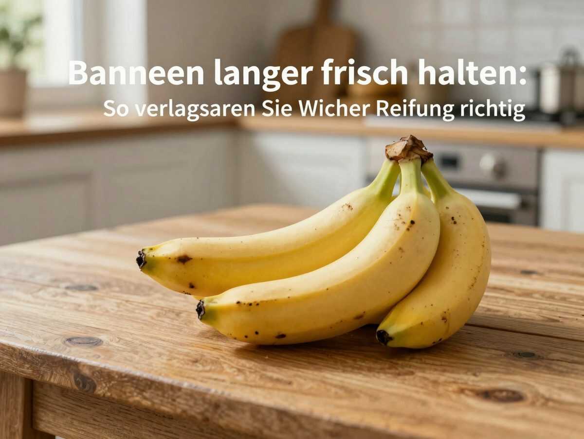 Bananen länger frisch halten: So verlangsamen Sie die Reifung richtig